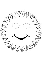 çocuklar için hazır kağıttan Karışık Çocuk Maskeleri şablonu